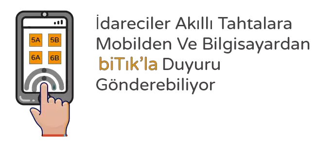 Akıllı Tahtalara Duyuru Sistemi